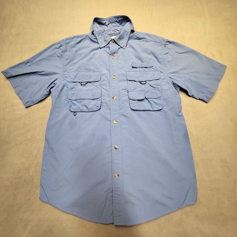 Gander Mountain Shirt Men’s Size S Blue Vented Fishing Hiking Outdoor